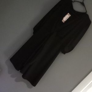 Boohoo little black dress balloon sleeves